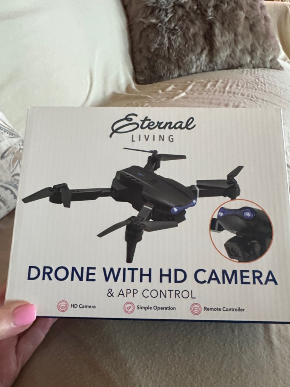 Black Drone with HD Camera and App Control
